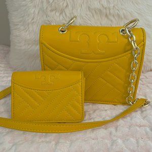 Tory Burch Alexa Quilted Bag and wallet